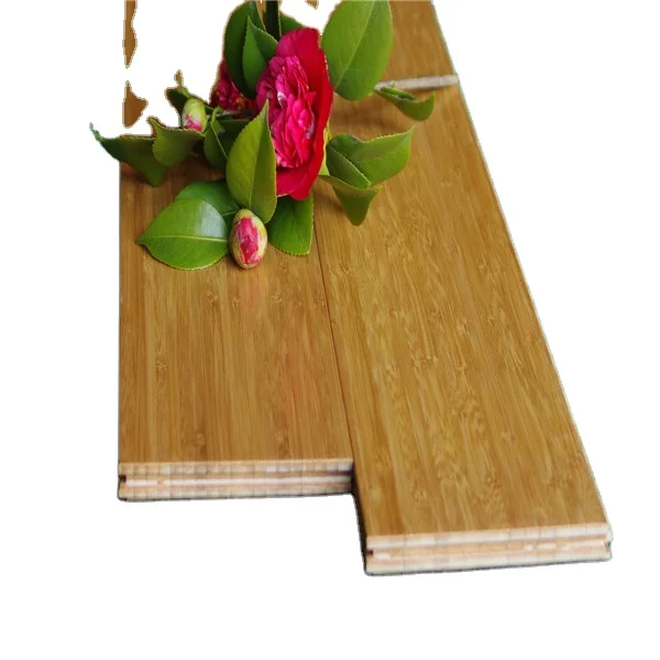 Piso de bambu, CE сертифицированный карбонизированный вертикальный бамбуковый настил с быстрой защелкой