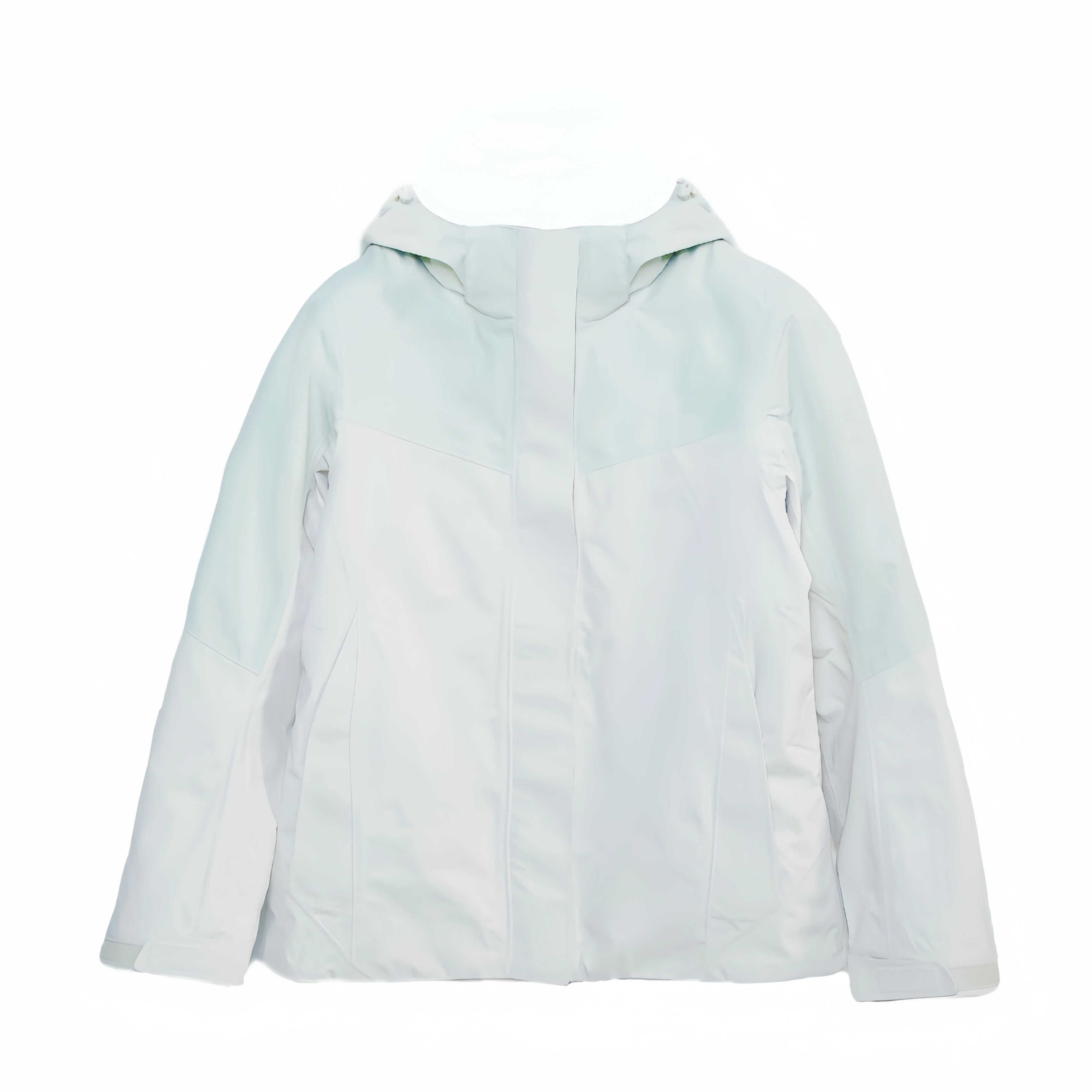 Женская Высококачественная непромокаемая куртка с мягкой оболочкой осенне-зимняя длинная парка коротким принтом Стильная флисовым пером больших размеров