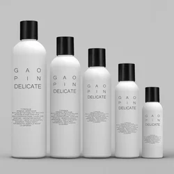 Soft touch hdpe bottle white PCR 250ml 300ml 350ml 400ml 500ml plastic conditioner shampoo packaging