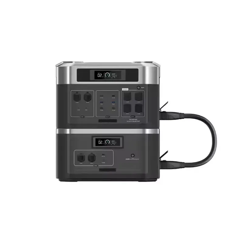 EZ2200P Safe Lifepo4 Battery Solar Generator 2200W 2048Wh Portable Power Station With Panel
