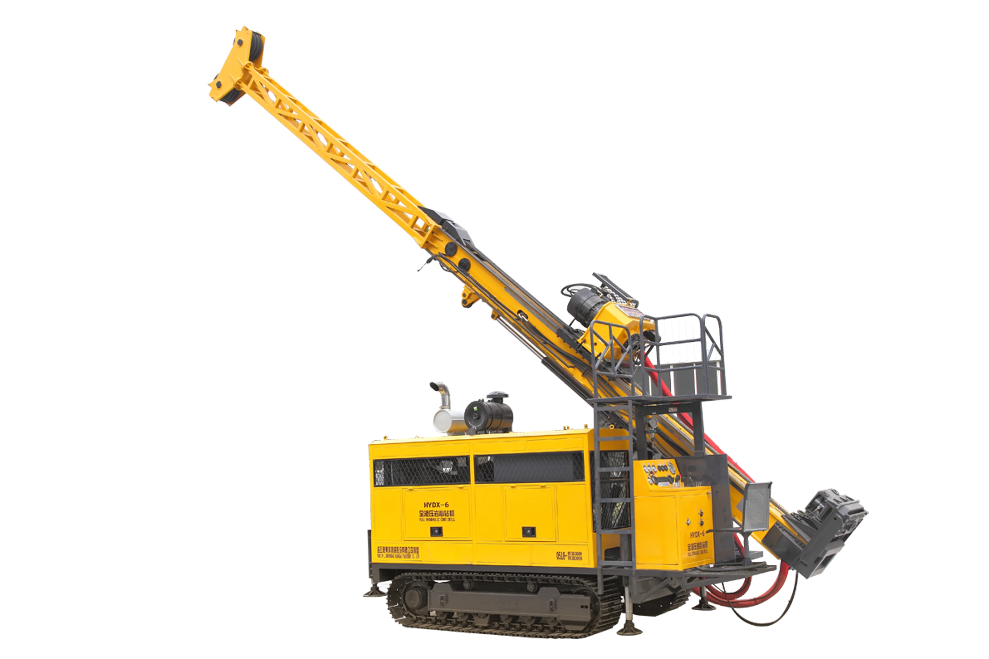 Wells Full Hydraulic diamond core drilling rig HYDX-6 exploration coring machine with 2000m drilling capacity factory supply