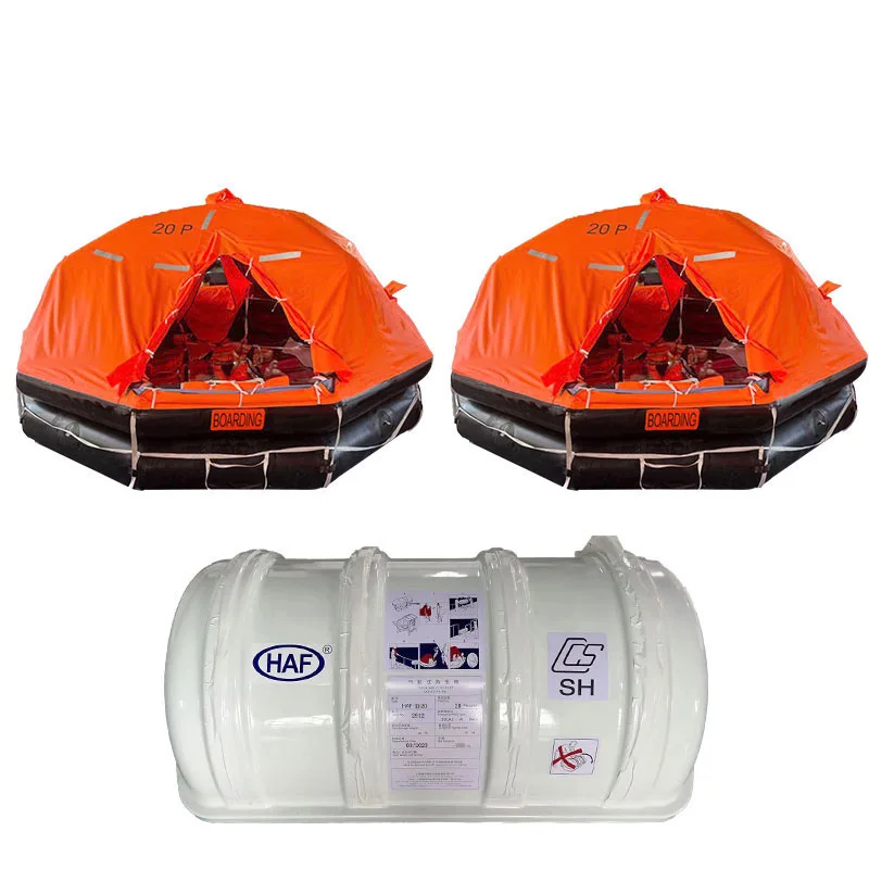 Quality Guaranteed Inflatable Liferaft of Devit-launched Type for Marine Escape