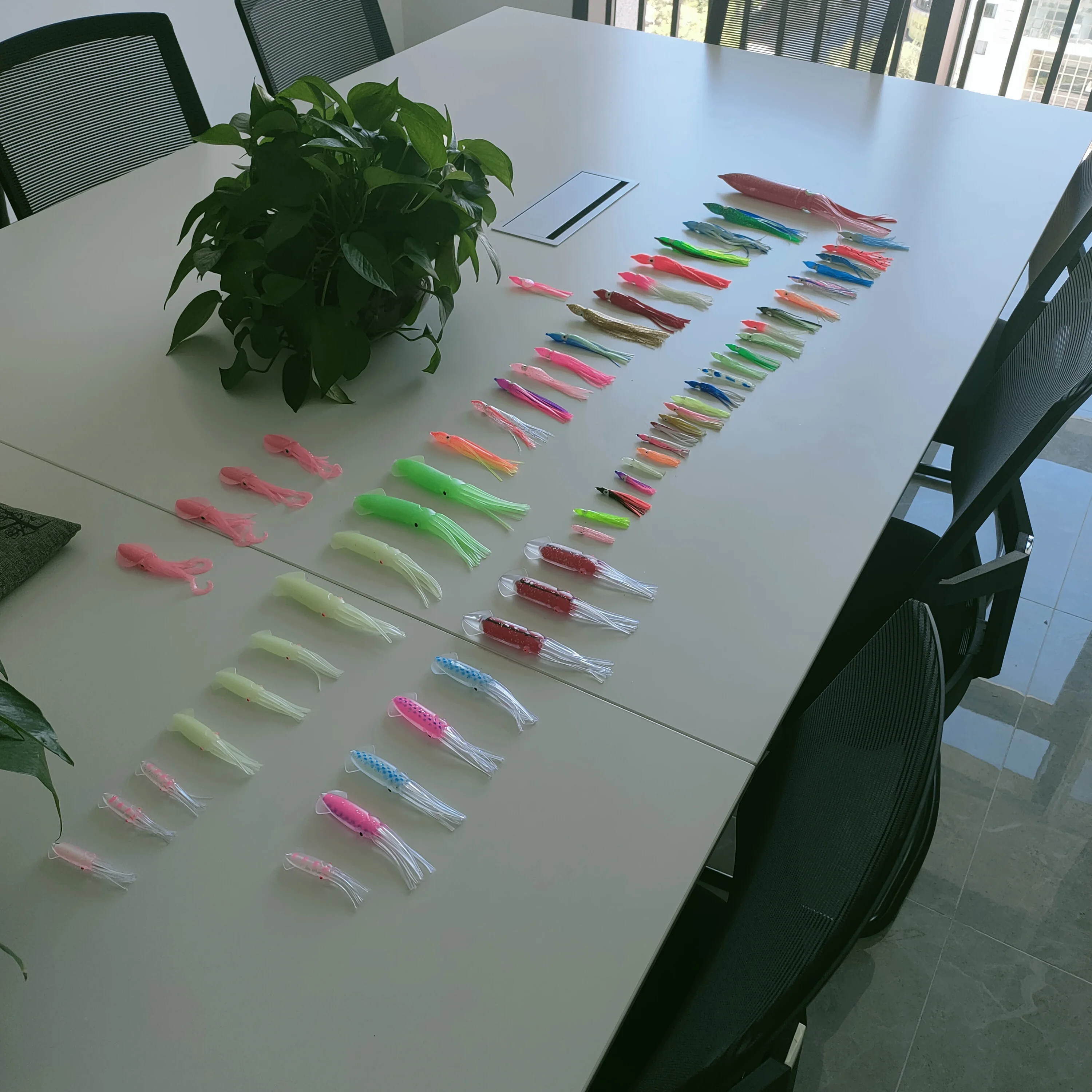 KY Sri Lanka In Stock Fast Delivery  Colorful Radium  12cm Squid Soft Luars Bait Tunas Bait 12cm Octopus Squid