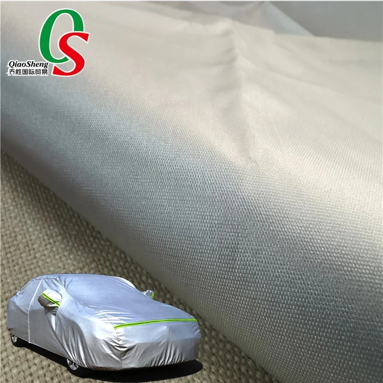 100%Polyester waterproof silver coated taffeta Oxford fabric for car suits cover