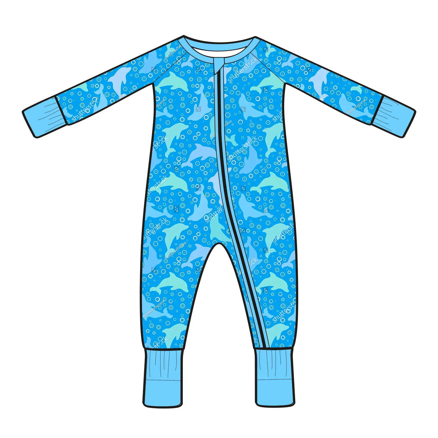 Premium Bamboo Viscose Baby Romper with YKK Zipper for Newborns High Quality Custom Pattern Comfortable Onesie