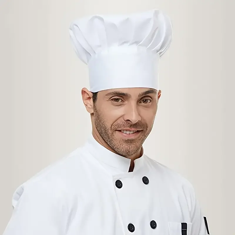 Hotel Restaurant Supplier Kitchen Chef Cooking Hat With Logo Low Moq