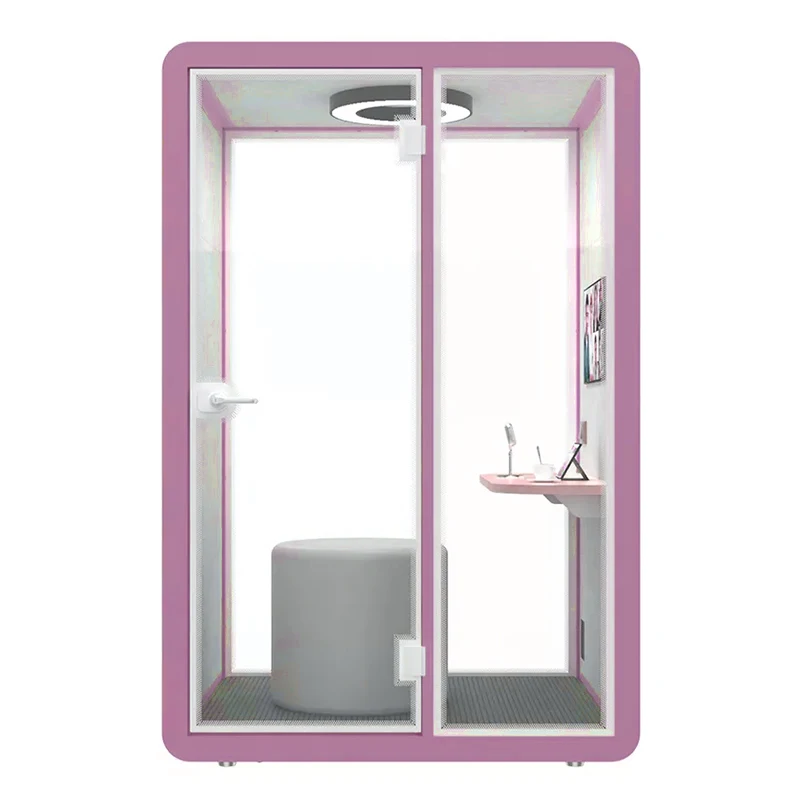 Factory direct sales assembled soundproof cabin movable studio telephone booth