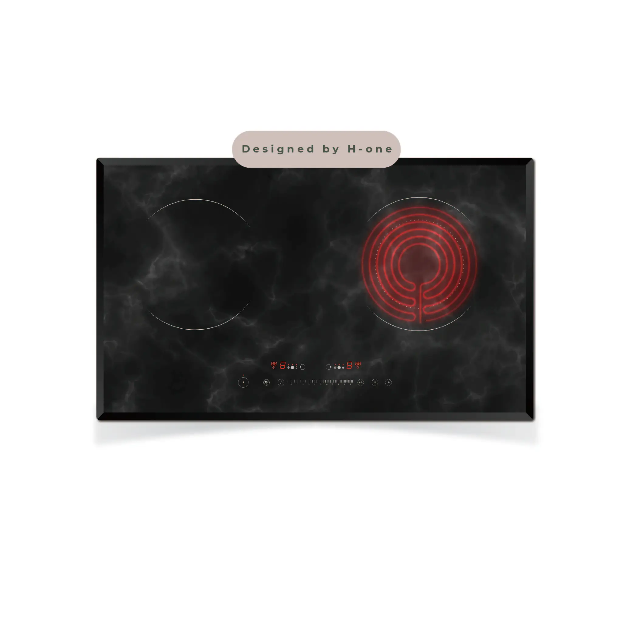 Мульти плита с 2 конфорками электрический прибор керамическое стекло гибридная Индукционная и инфракрасная hi-light