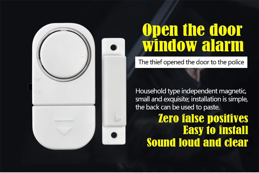 Home Safety Alarm System Standalone Magnetic Sensors Independent Wireless Home Door Window Entry Burglar Alarm Security Alarm