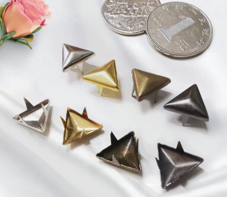 Wholesale Brass Prong Rivet Studs Garment Nail Head With Claws For Leather Bags Claw Star Rivet Dome Rivet