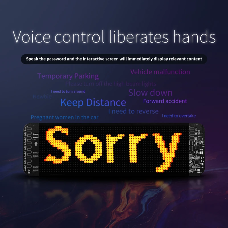 Flexible Scrolling Message Small Led Shelf Display App Portable Mini Led Display  Screen for Car Taxi Window Outdoor Led Sign