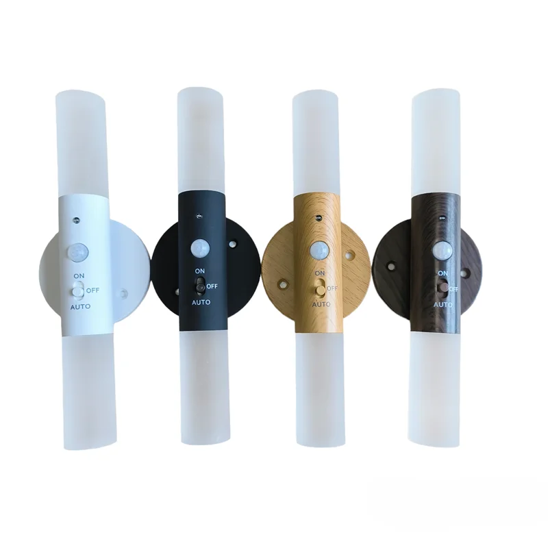 Motion Sensor Magnetic Wall Light USB LED Rechargeable Wireless  Wall Sconces for Hallway Stairway  Indoor