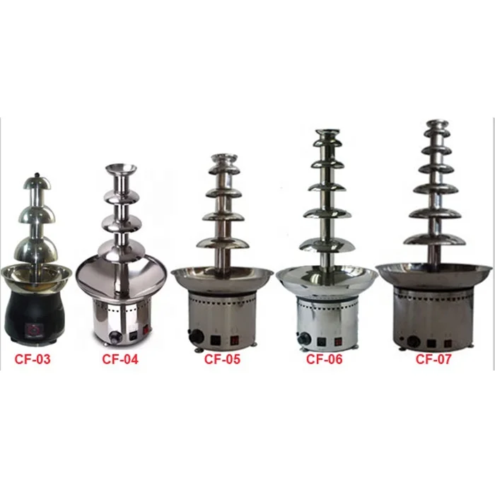 Stainless steel commercial 7 tier chocolate fountain