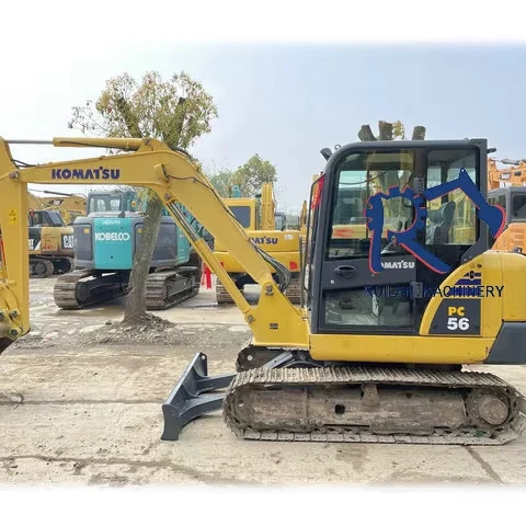 Экскаватор руилан Komatsu PC56 хорошее состояние высокая рабочая эффективность подержанный экскаватор pc56 PC60 PC70