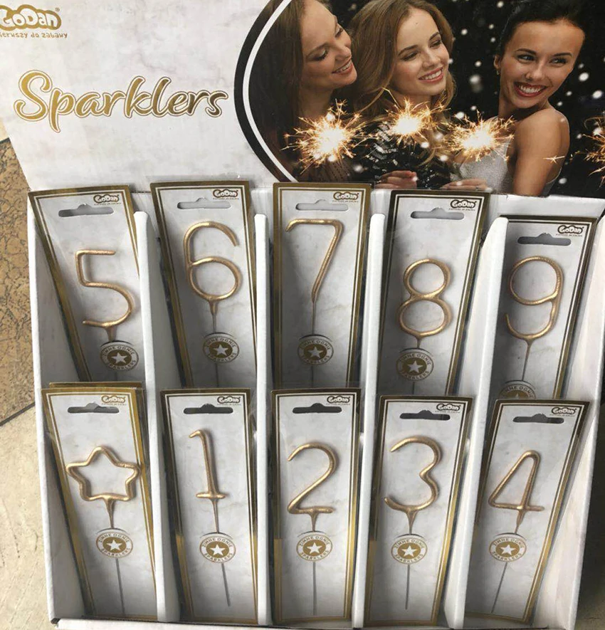 Factory direct price golden sparklers indoor wedding fireworks gold