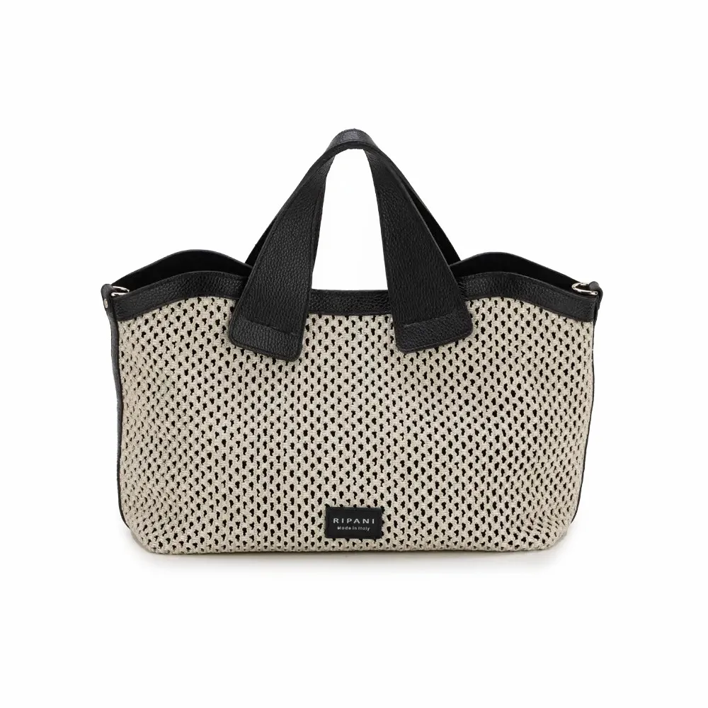 Excellent Wholesale Italian Brand 7451BF Zipper Genuine Leather Ripani Handbag For Export