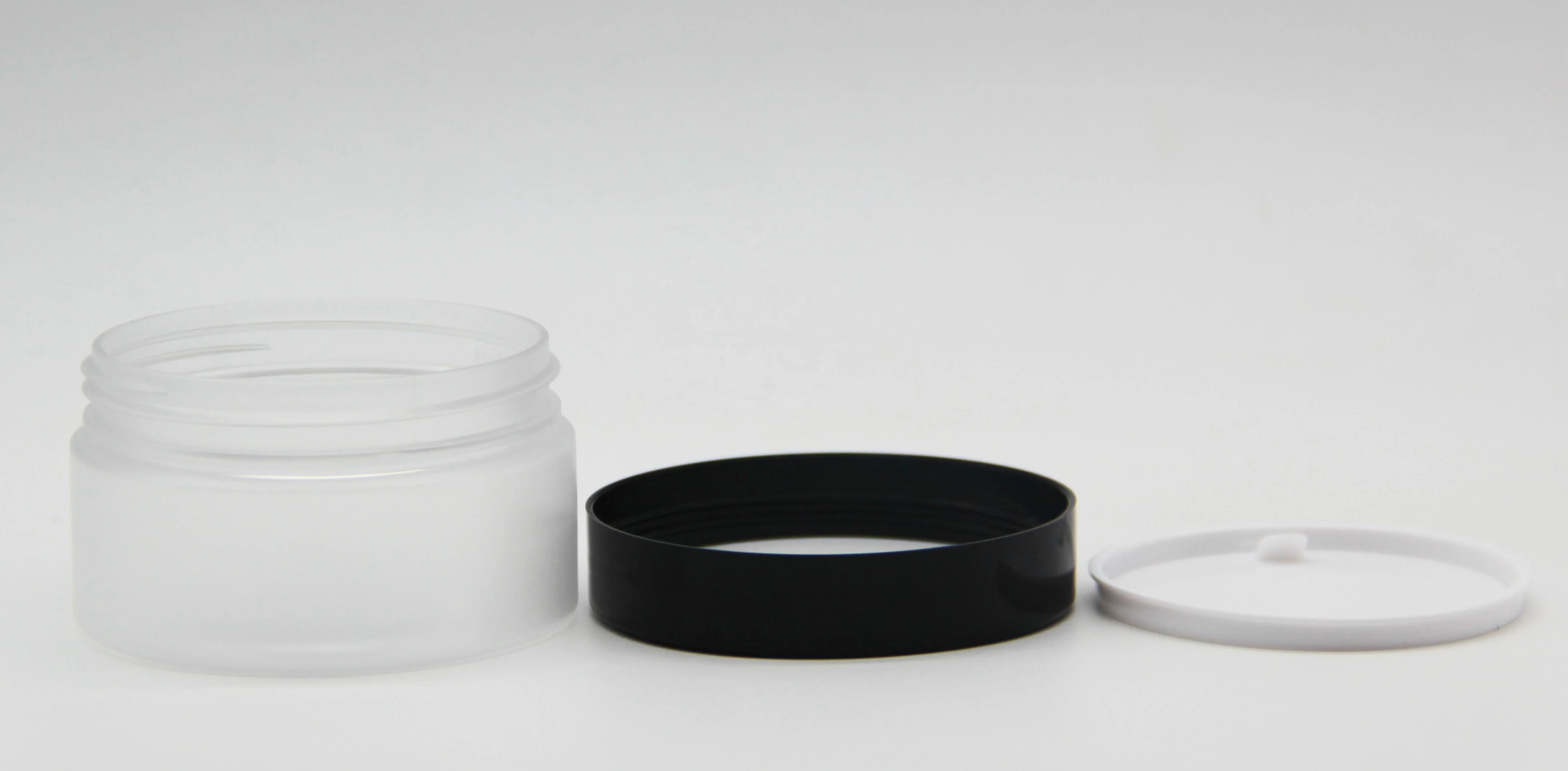 Cosmetics packaging bottle jar cream jar 100g frosted PET plastic jar with screw cap