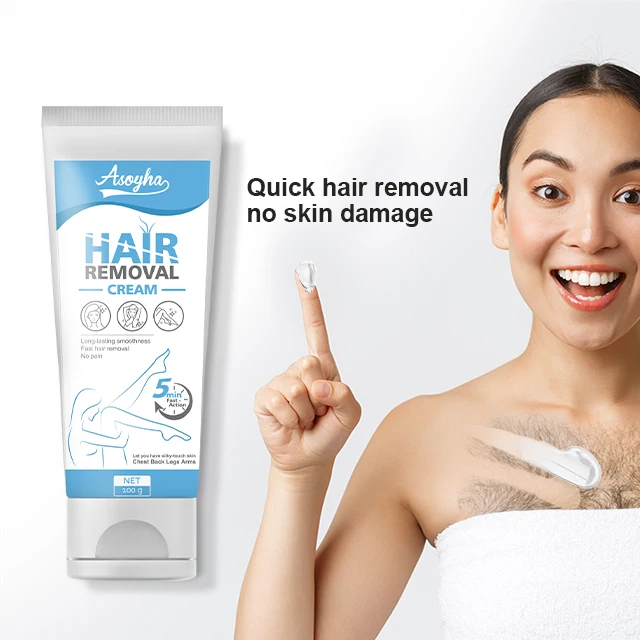 High Quality Oem Professional Body Hair Removal Lotions Painless Armpit Hands Legs Hair Removal Cream For Men Women