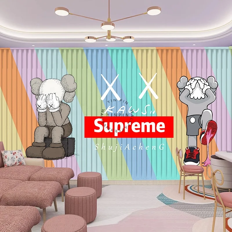 Industrial style container dance gym personalized customization print wallpaper