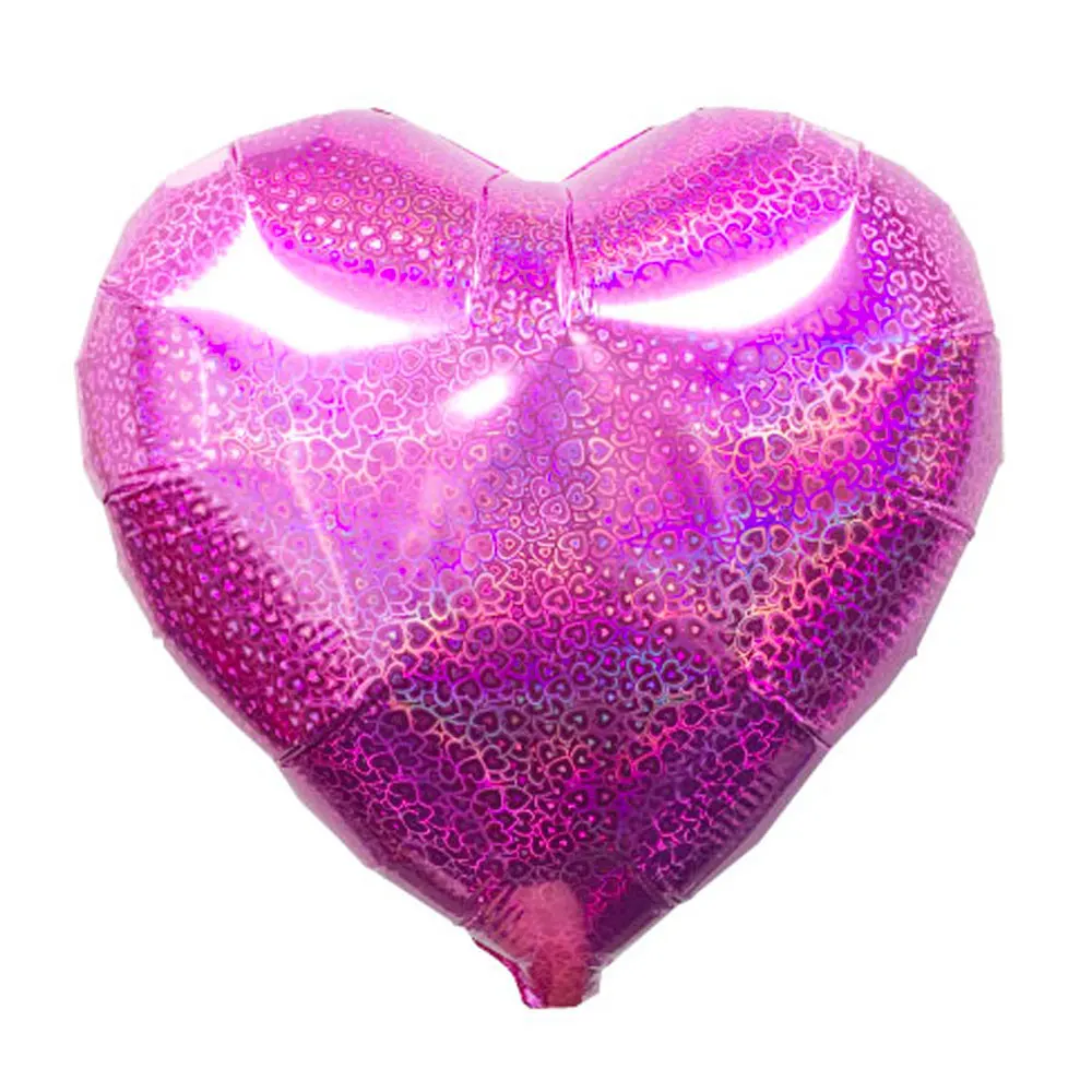 
Wedding accessories custom printed holographic foil heart balloon 18 inch 