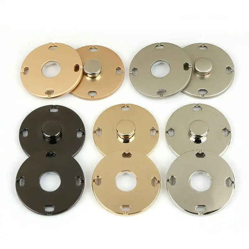 Factory Price Custom Metal Zinc Alloy Press Studs Sewing On 2 Parts Snap Buttons For Clothing