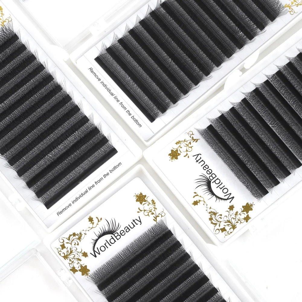 Worldbeauty Korean Pbt Fiber Wholesale W V shape yy Volume Eyelash Extension Supplier Products yy shape eye lashes extensions