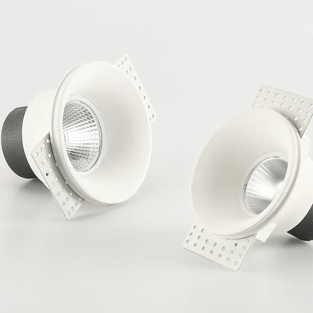 SCON 2022 Plaster LED COB Adjustable Spotlight SC-SDG05 New Arrival Trimless Smart Dimmable 7W 12W Modern Hotel Frameless G13 95