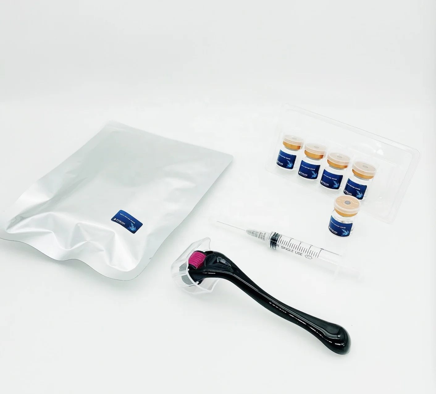 2023 factory wholesale price for private label design for the set for peptides serum and hair care oil