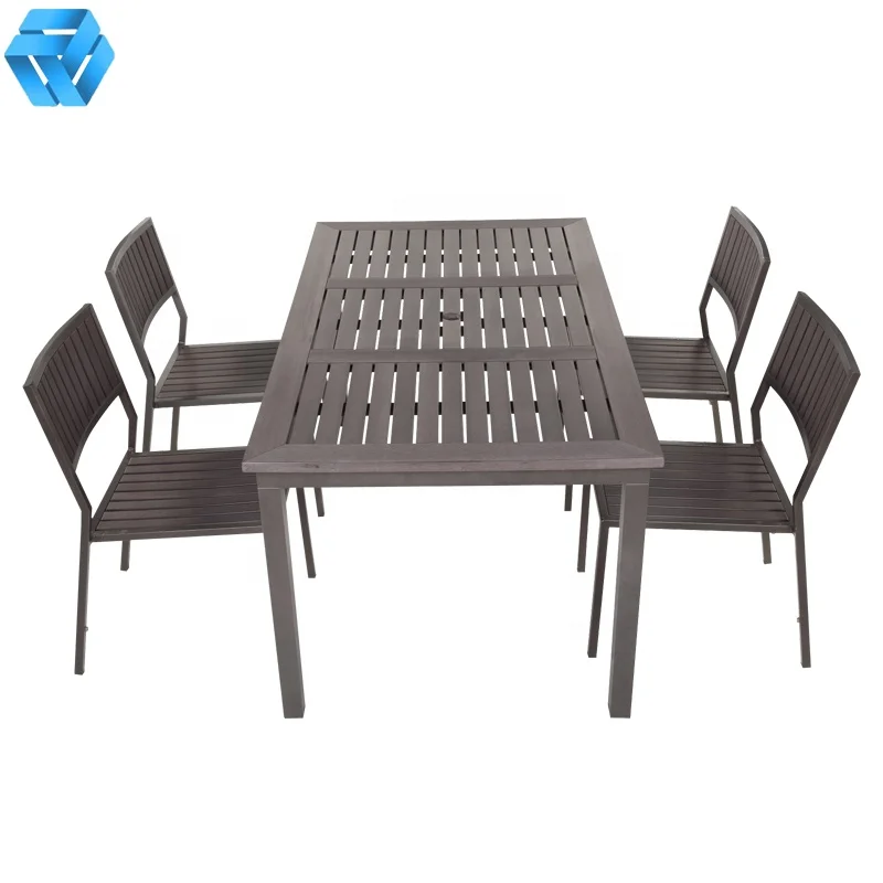 Уличный стол Uplion открытый патио балкон сад досуг пластиковый деревянный стол и стул набор мебели