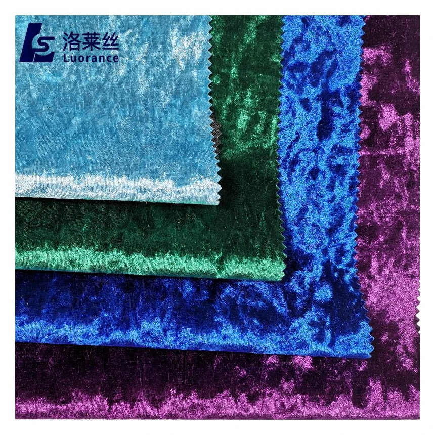 Hot sale spandex pleated ice crushed velvet fabric