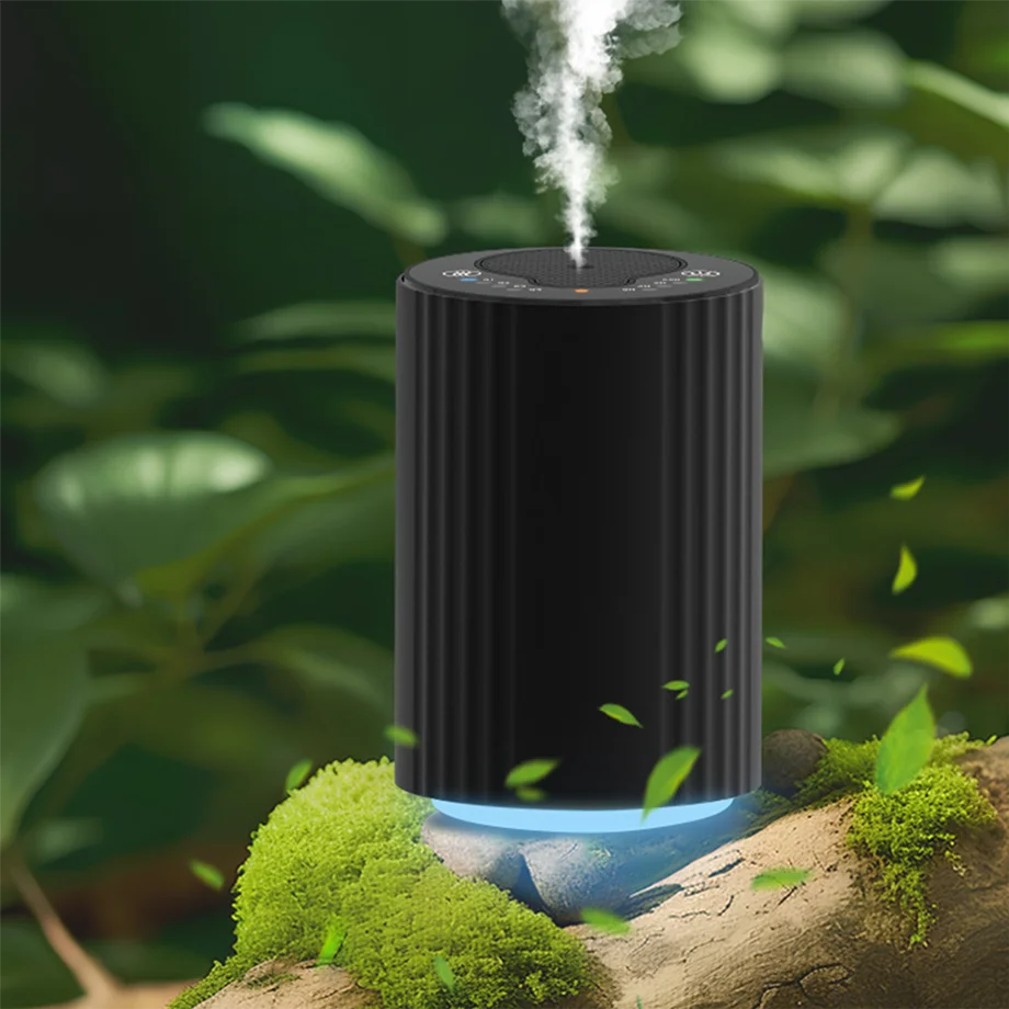 CNUS X3Alu Customize Mini Portable 8 Scent Gear Aluminum Body 10ML Waterless Fragrance Oil Car Aroma Diffuser