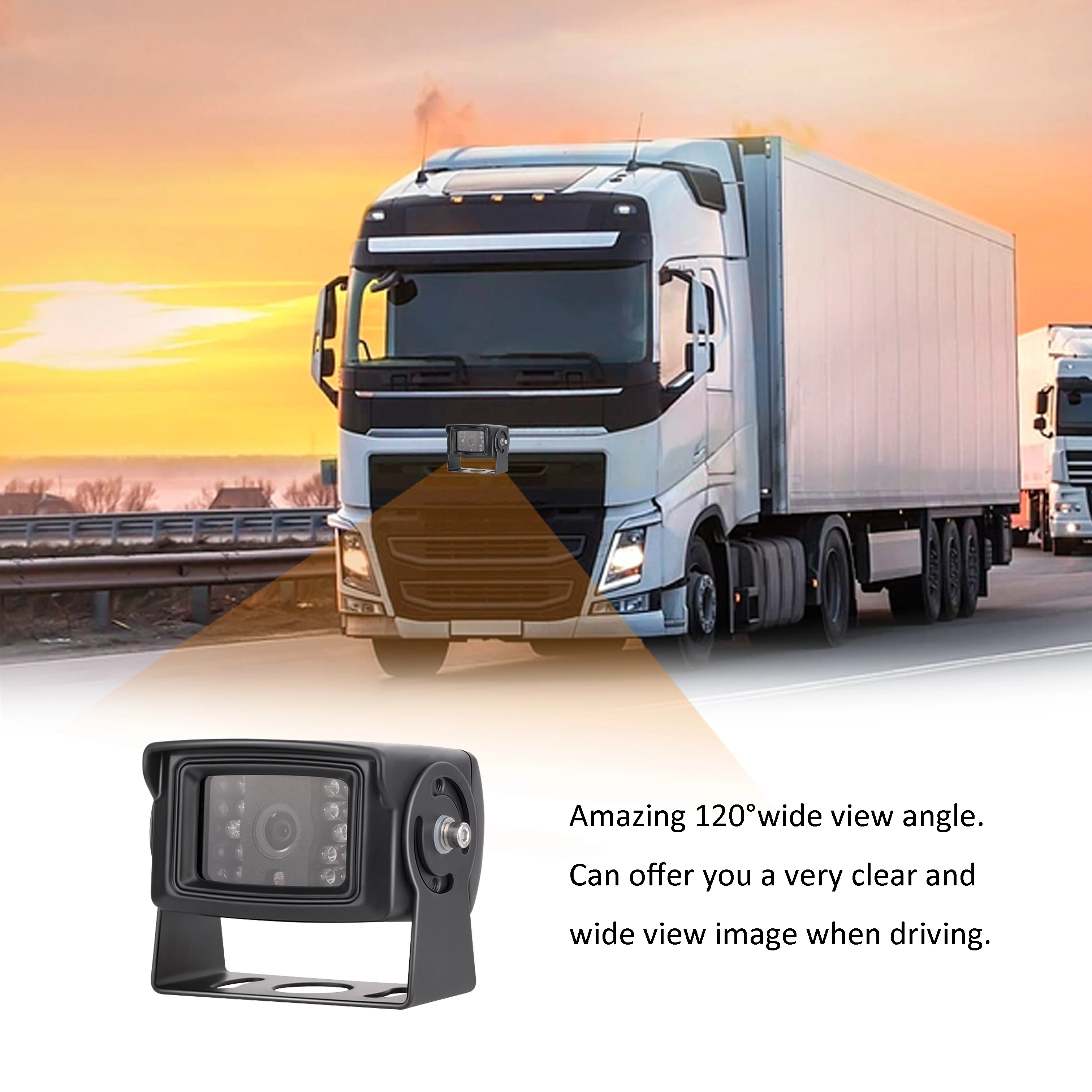 Wholesale 12V-24V Waterproof Wide Angle Bus Truck Camera For Reversing Aid Blind Spot Side Camera
