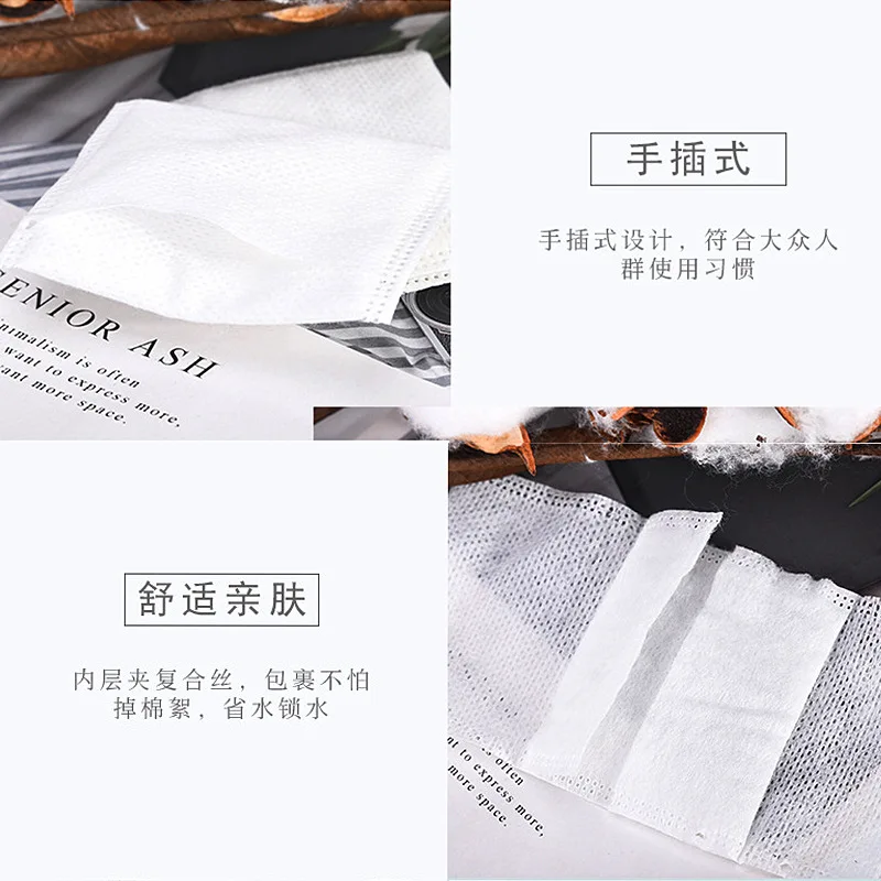120 piece box hand insert cosmetic cotton 9277 wrap composite silk does not drop floc lock water temperature and makeup remover