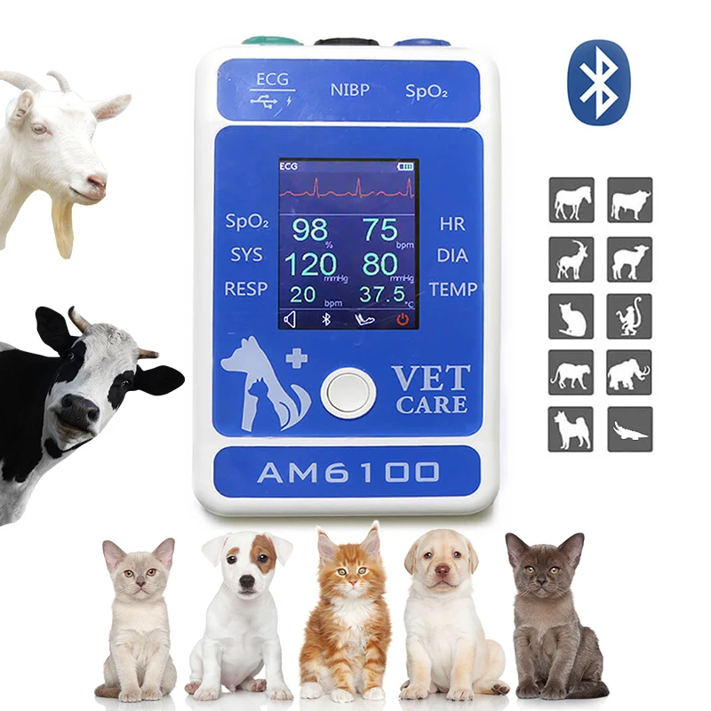 Vet  Handheld Monitors NIBP Blood Pressure Probe ARM Circufere Monitors Pet Hospital Clinic