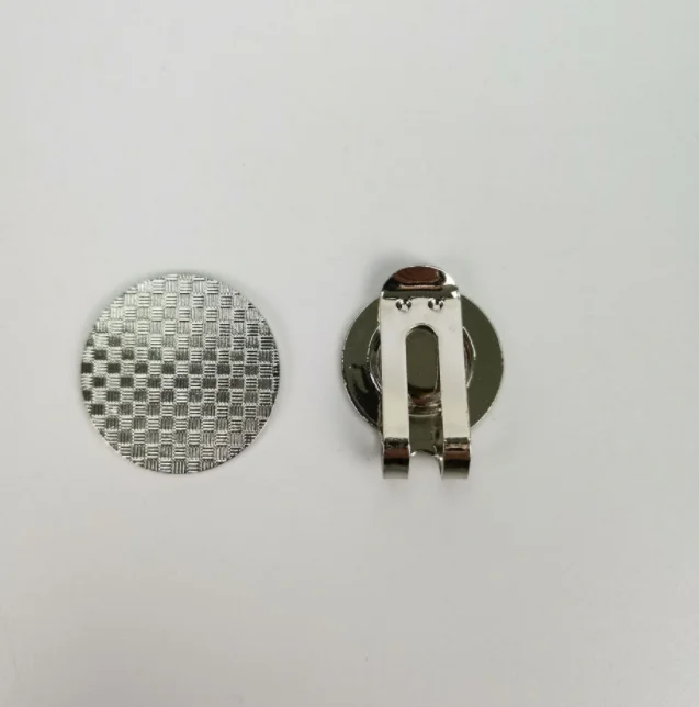 Logo Emblem Custom Golf Ball Marker Blank Magnet Metal Divot Tool Golf Hat Clip