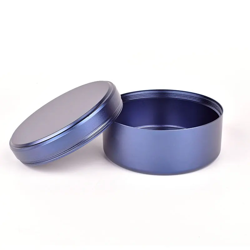 Free Sample 80ml 100ml 120ml 30g 50g 80g 100g Custom Screw Top Cosmetic Aluminium Tin Candle Jar Luxury Metal Jars Lid