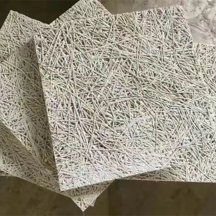 15Mm Thick Wood Wool Cement Board School Wood Fiber Acoustic Panel Cinema Soundproof Material For Interior Decoration
