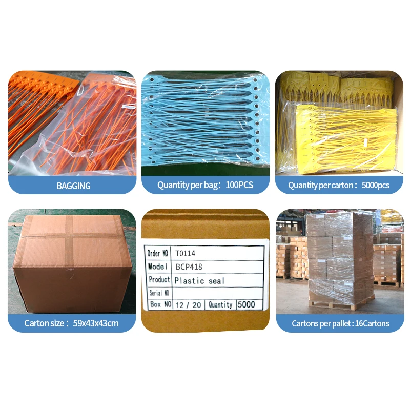 BCP418 Plastic bode sealing blue security plastic seals and seal lock
