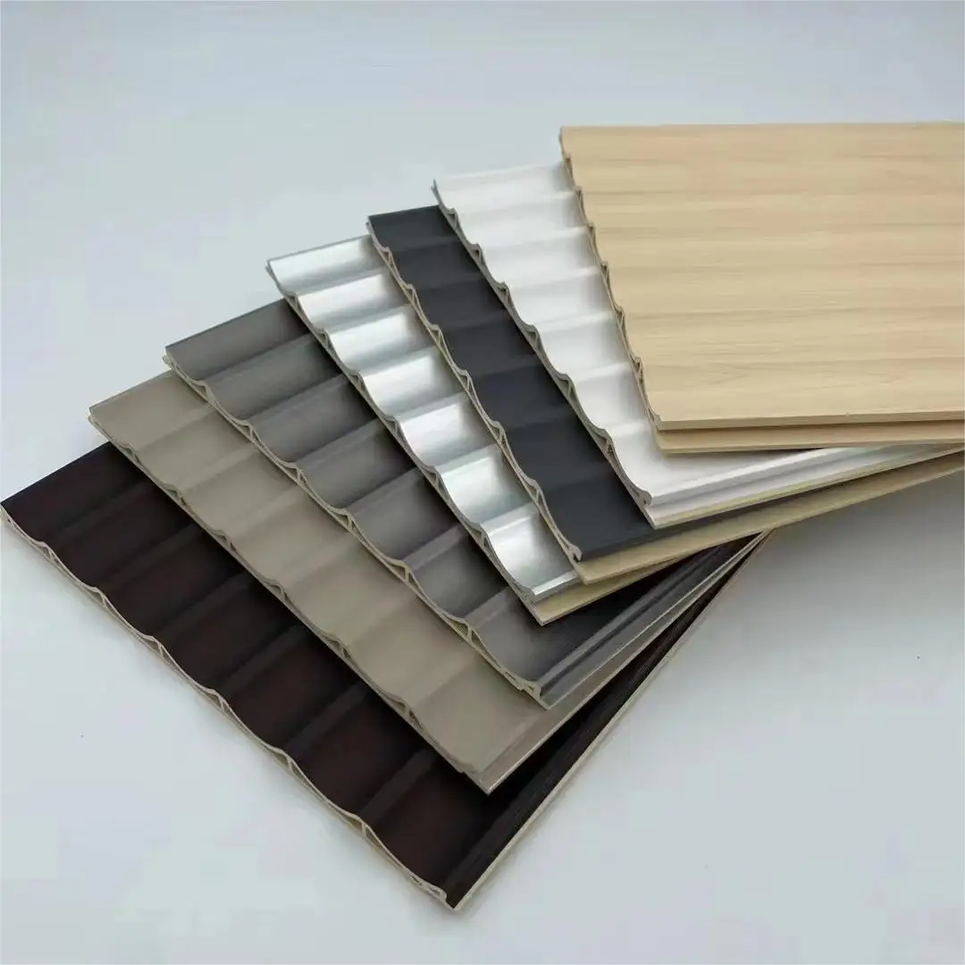 Indoor Wood plastic wallboard Modern Fashion Cheap WPC wall paneling for interior decoration