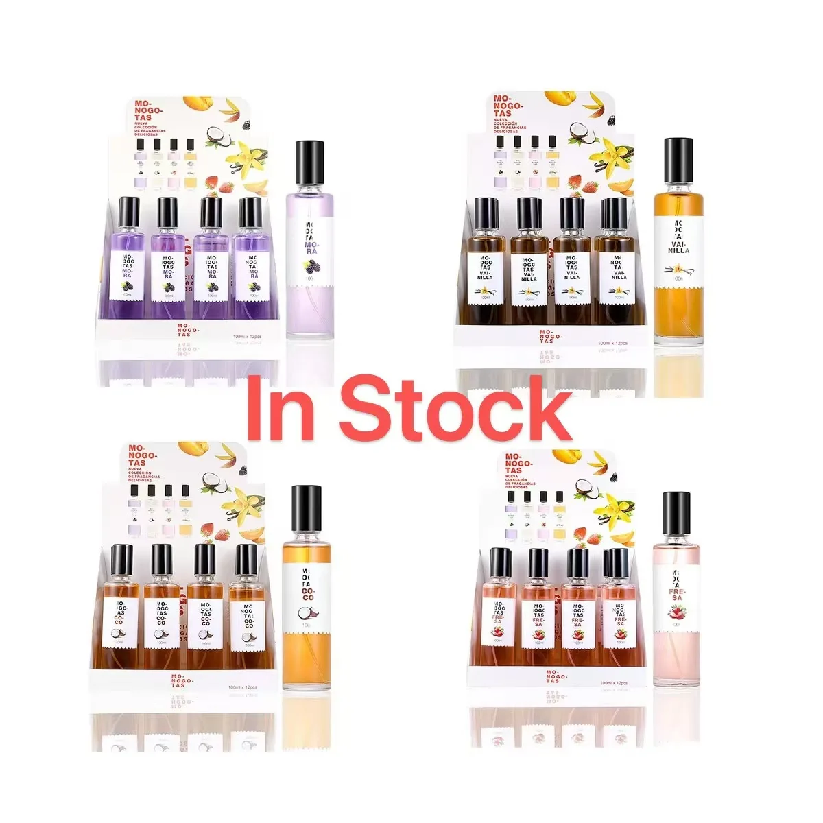 Factory M627 hot sale mixed 100ml edp natural fruit fragrance glass bottle big volume perfume for woman
