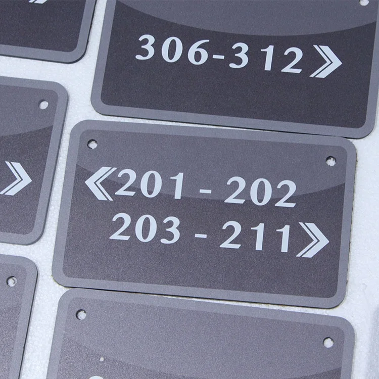 
Hotel sign house numbers warning words notice plate 