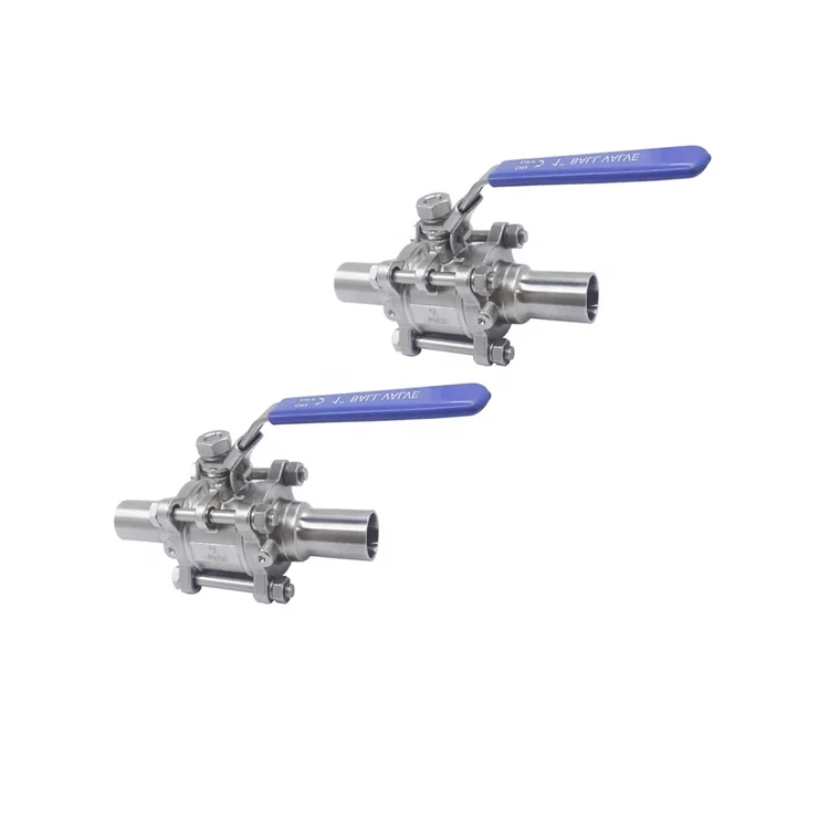 SS304 SS316L beverage milk dairy price 2 3 inch stainless steel ball valve