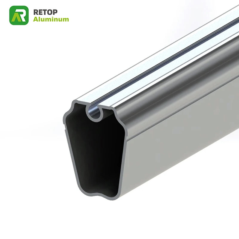 Aluminum front bar for retractable awnings aluminum profile awning pipe