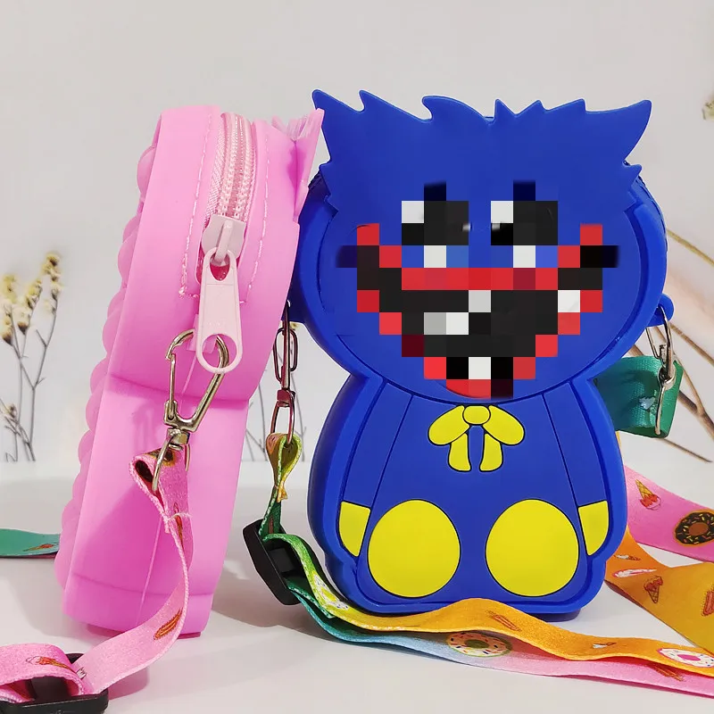 Wholesale Coin Purses Trending Pop Fidget Toys Playtime Wug Silicone Squeeze Kids Bags