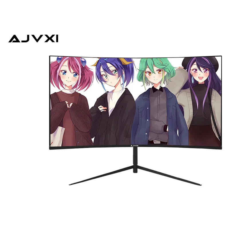 New Product 24 Inch Monitor Black 1920*1080 Led Screen 144hz Computer Curve Gaming Pc Monitor