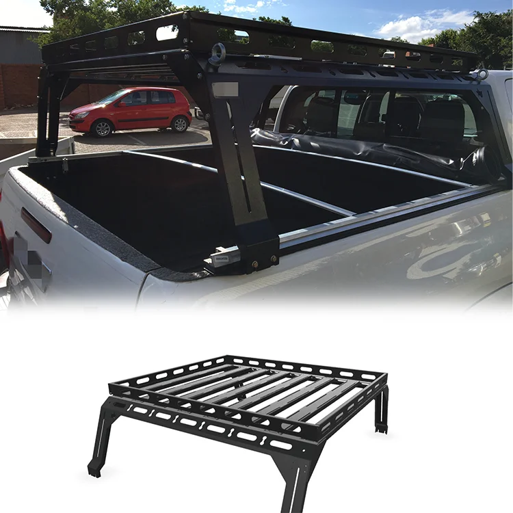 Spedking pickup Universal Adjustable Truck Bed Rack roofrack for ranger F150 tacoma tundra gladiator D-max