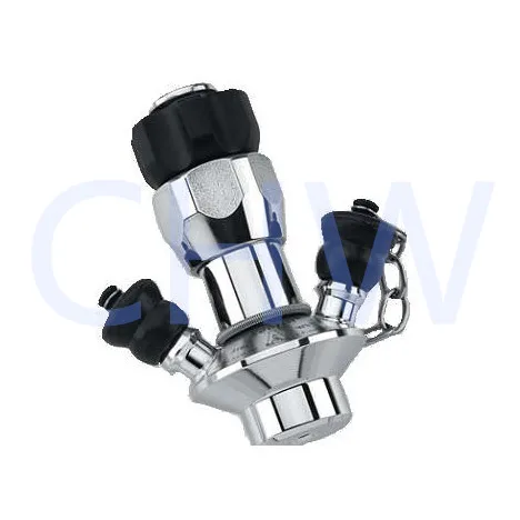 
Sanitary stainless steel 316L aseptic sampling valve with double port 