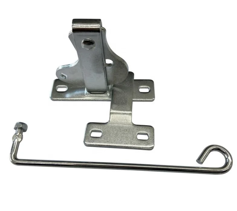 zinc plated powder coated D Latch and Striker and round flat hook handle