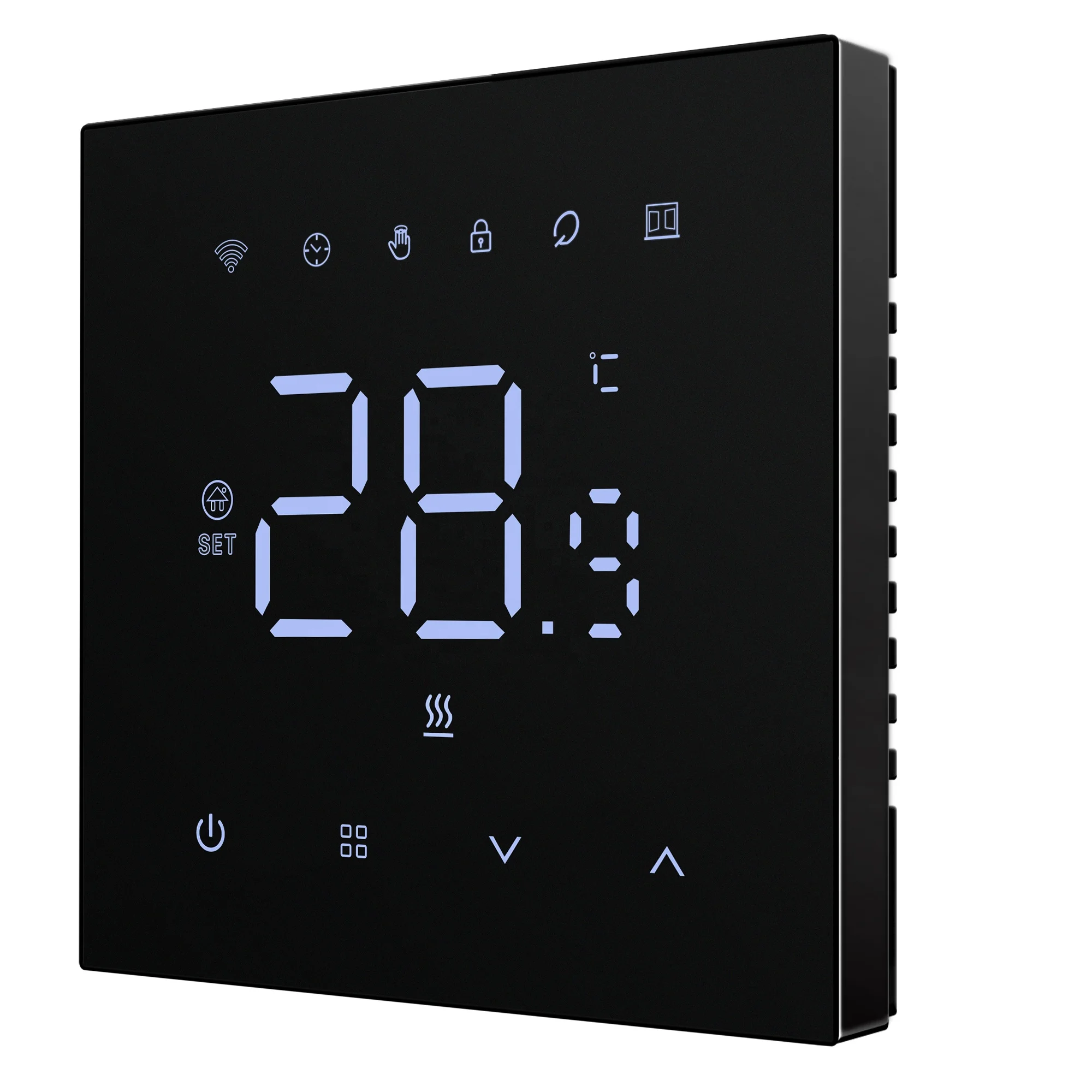 LED Touch Screen Weekly Programmable Family Share Water Floor Heating Room Thermostat