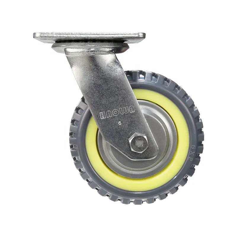 
Uholan Caster Wheels Swivel With Brake Grey Caster 4' 5' 6' 8' Caster Wheels For Hand Truck 